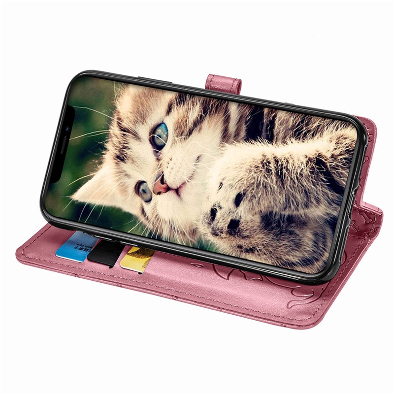 Vỏ Bao Da pu Điện Thoại Nắp Lật Kiêm Ví Hình Mèo / Cún 3d Cho samsung a54 a53 a23 a14 note 10 lite plus 9 s8 + Ốp