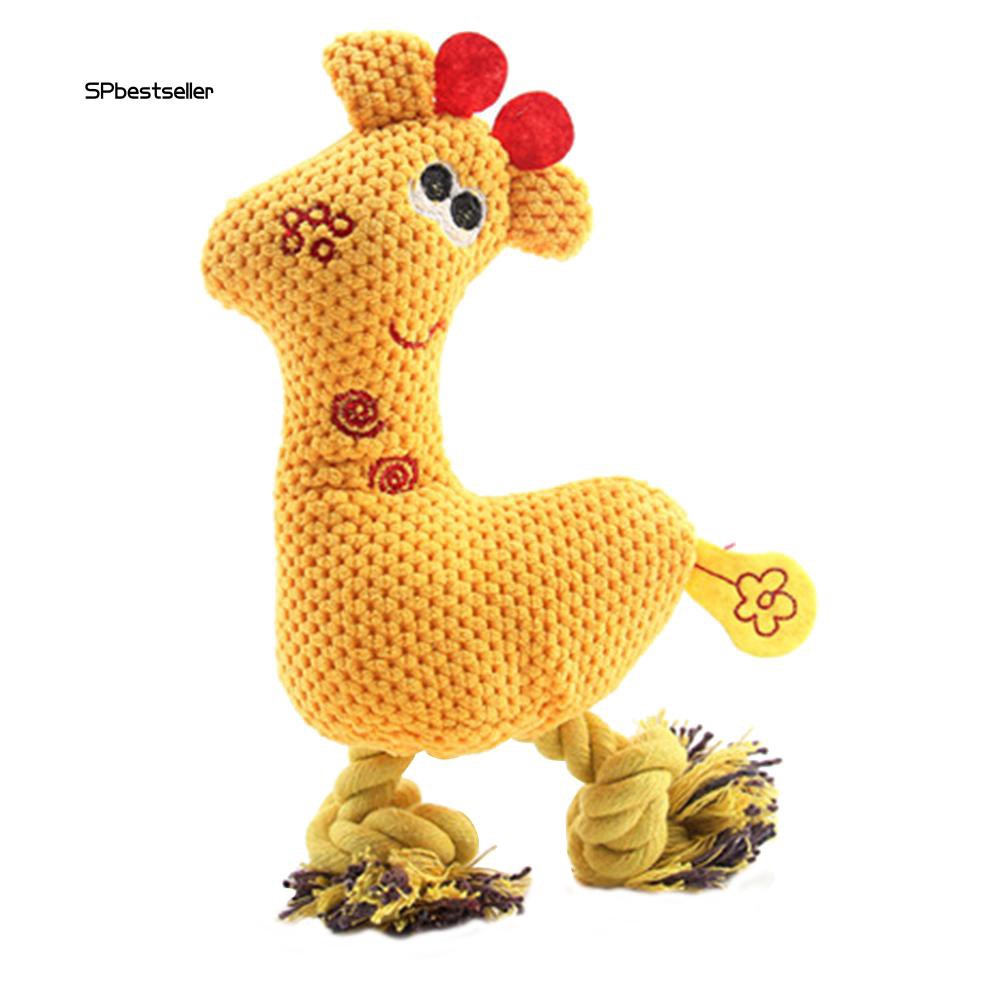 Thú nhồi bông phát tiếng kêu làm sạch răng cho thú cưng