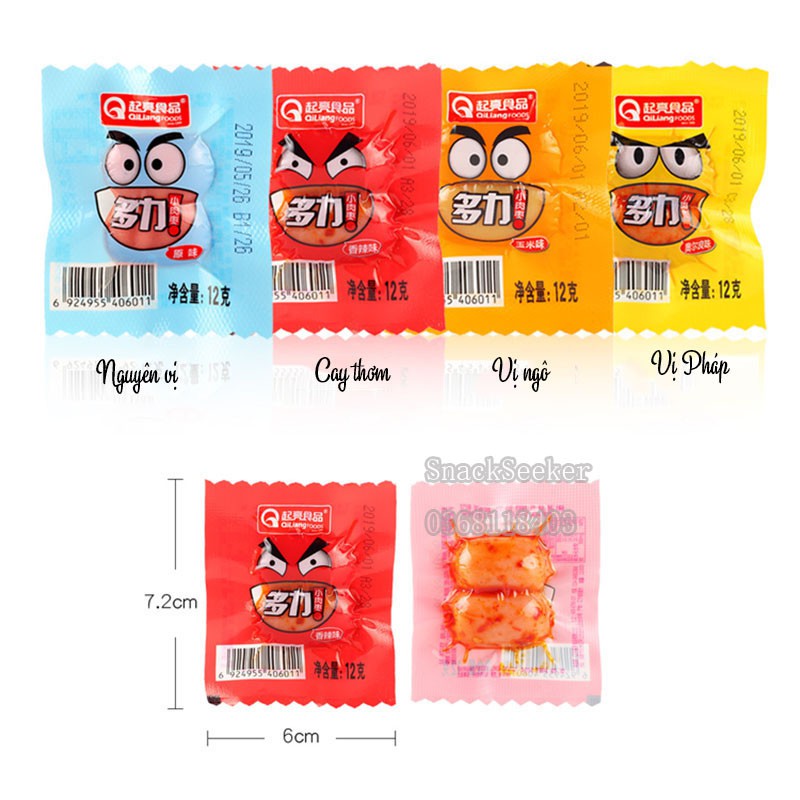 😋😋XÚC XÍCH SƯỜN NON MINI 2 VIÊN 1 GÓI - 12G-SNACK SEEKER😋 | BigBuy360 - bigbuy360.vn