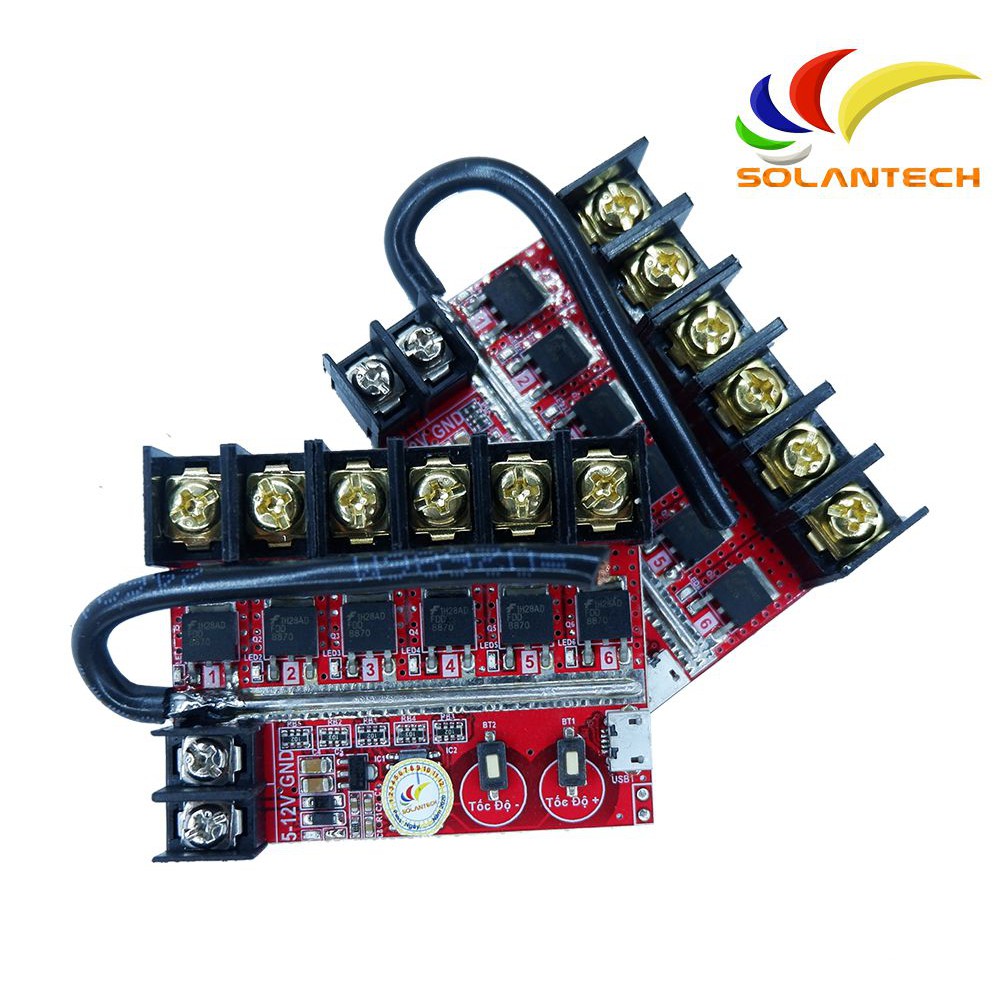Mạch điều khiển led vẫy 6 kênh công suất