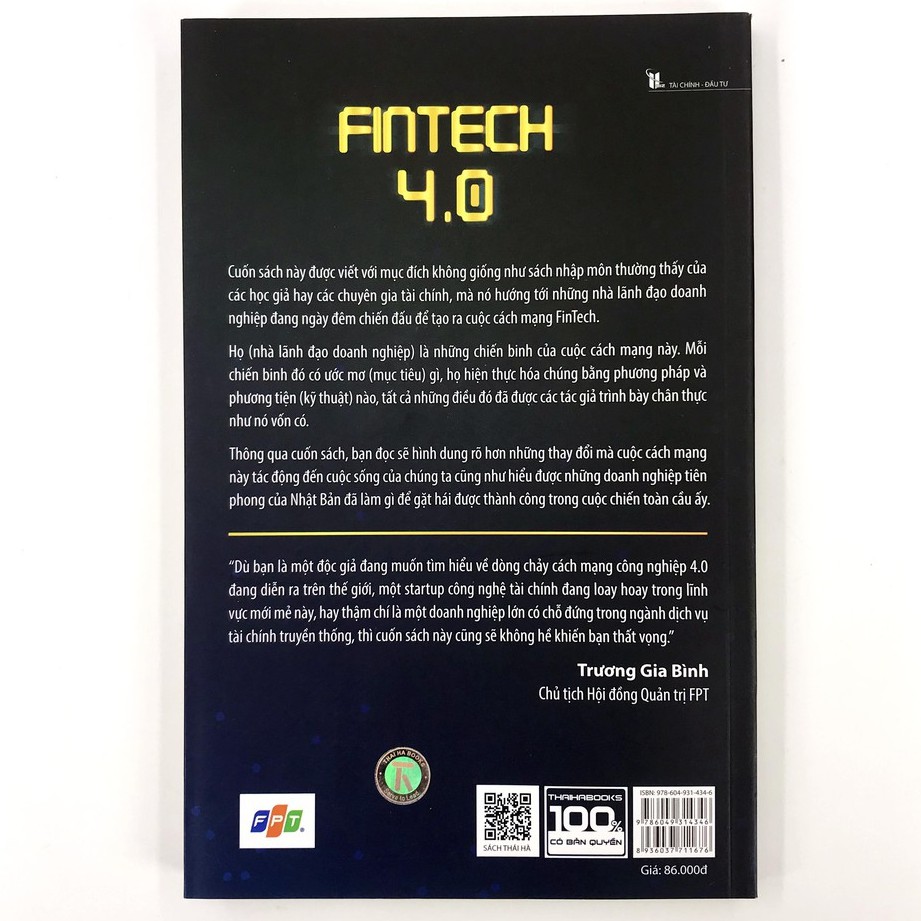 Sách - Fintech 4.0 - Những Điển Hình Thành Công Trong Cuộc Cách Mạng Công Nghệ Tài Chính