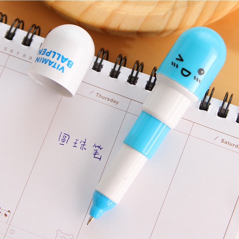 Bút Bi Hình Viên Thuốc Mini 0.5mm