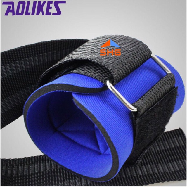 DÂY KÉO LƯNG (STRAPS) AOLIKE PHIÊN BẢN KHÓA DÁN, HỖ TRỢ TẬP GYM CHUYÊN NGHIỆP, VẢI DỆT DÀY DẶN, KHÔNG CO GIÃN