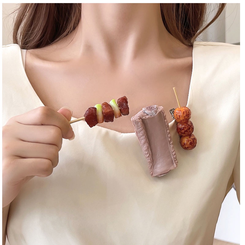 Kẹp tóc mô phỏng thức ăn vui nhộn độc đáo dành cho nữ