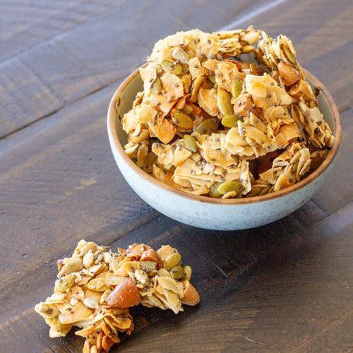 InnoFoods - Bánh Snack dừa sấy Coconut Cluter Dừa khô & hạt 500g