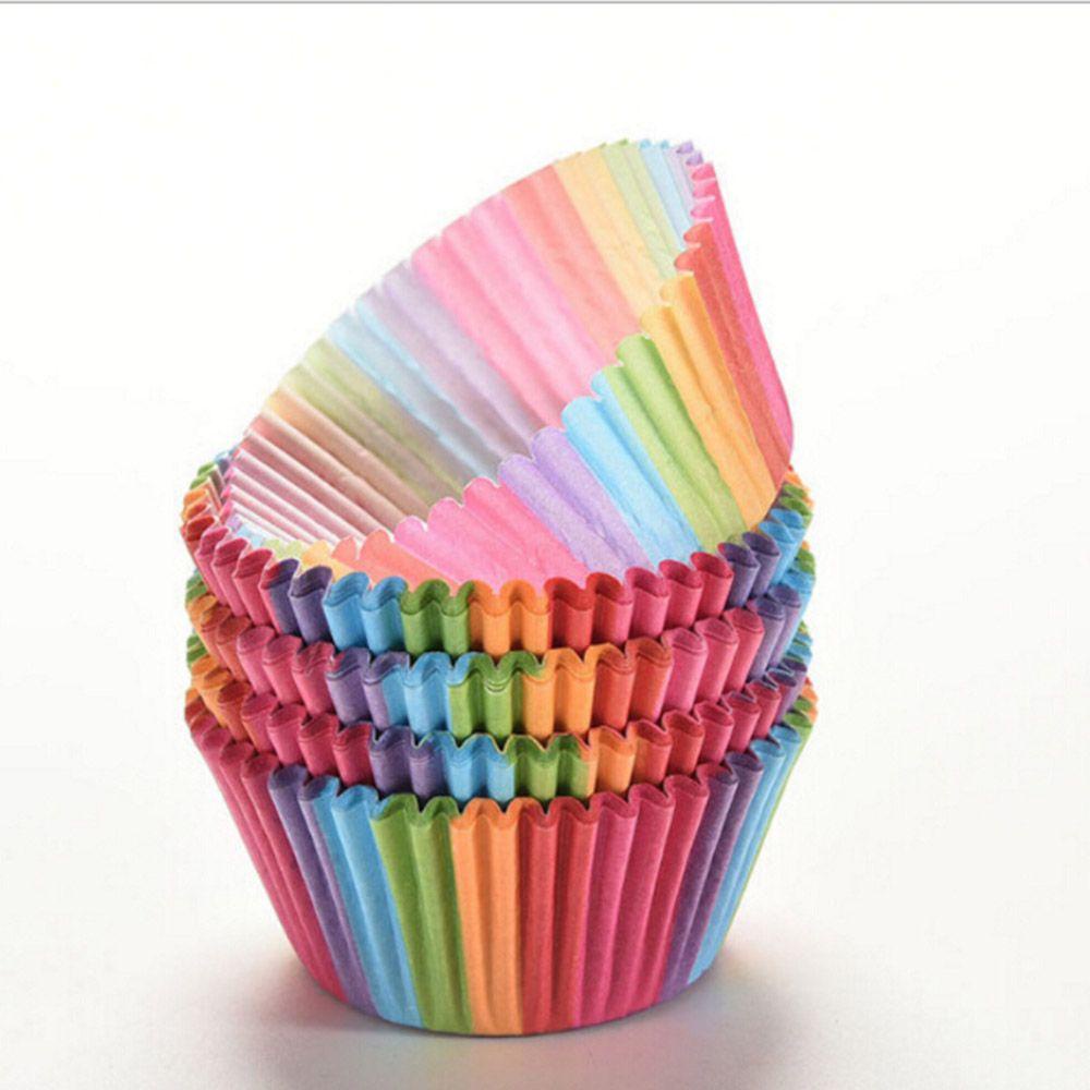 AUGUSTINA Cốc Giấy Đựng Bánh Cupcake Nhiều Màu Ốp