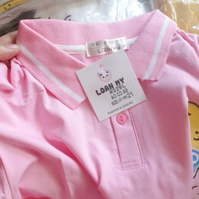 POLO BÉ GÁI {27-45kg} Áo phông có cổ bé gái size đại (Mẫu mới nhất 2023) Link 3