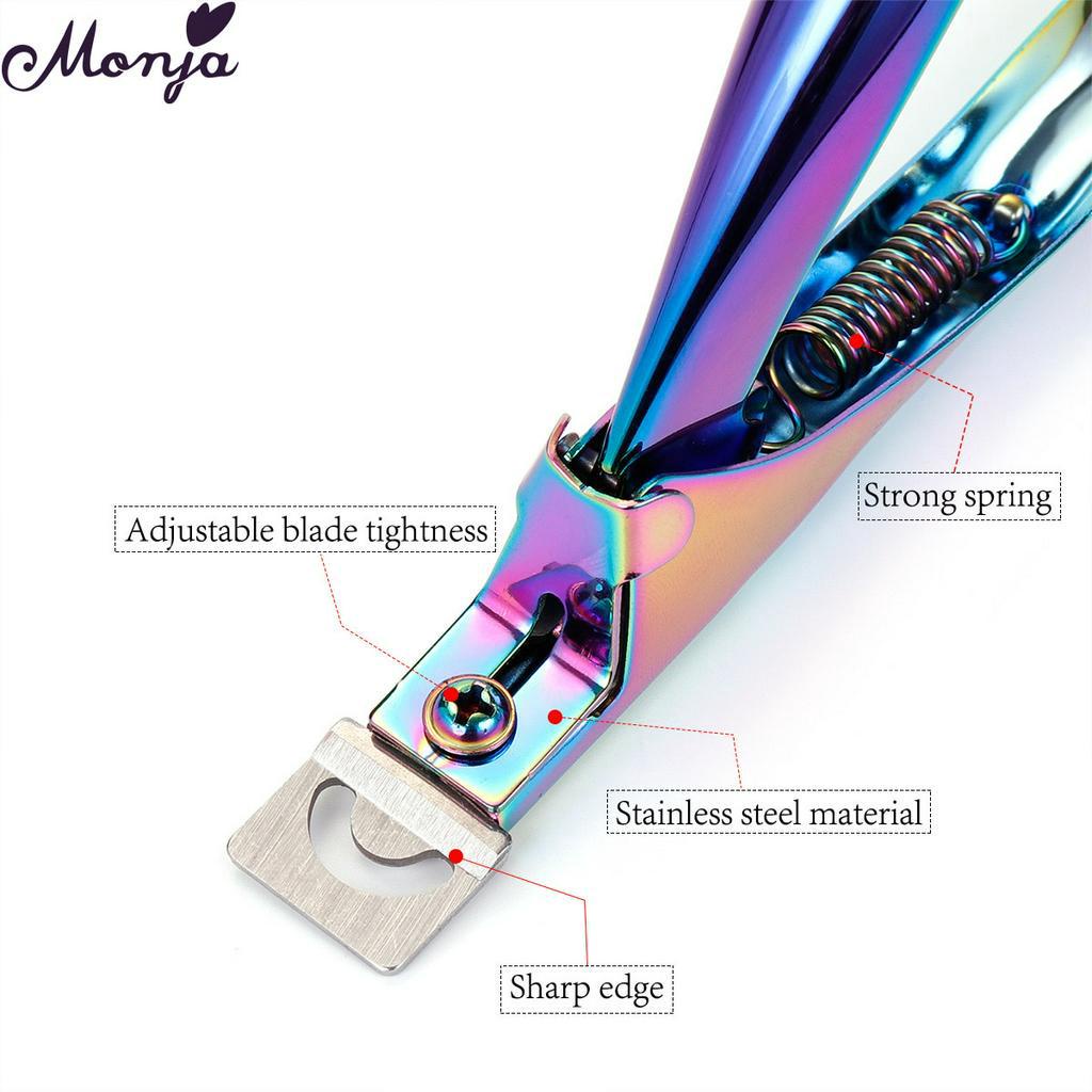 MONJA Kìm bấm móng tay chữ U chất liệu thép không gỉ DIY 3 màu tuỳ chọn