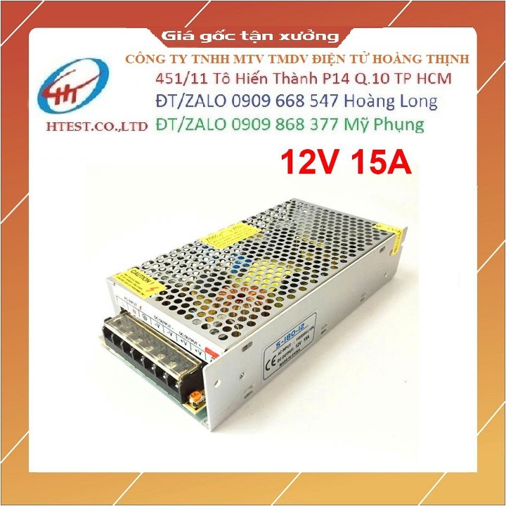 Nguồn Tổ Ong 12V 15A 180W Giá Rẻ