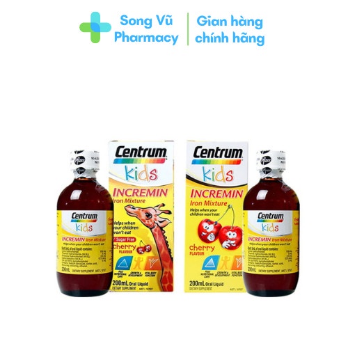 Siro Centrum Kids Incremin Iron Mixture Của Úc - Chai 200ml