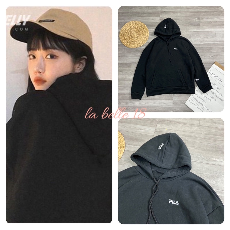 Áo Nỉ Mũ Hoodie Màu Đen Form 35-48kg