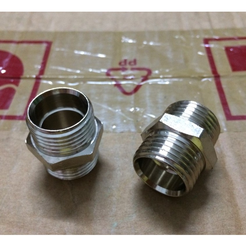 Nối ống 2 đầu ren Italy, Kép đồng ren art.515 phi 21, phi 27, phi 34