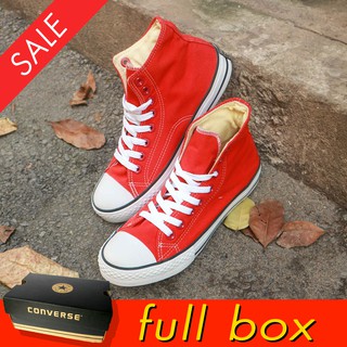 🎁giày nữ sneaker classic đỏ cao cổ nữ