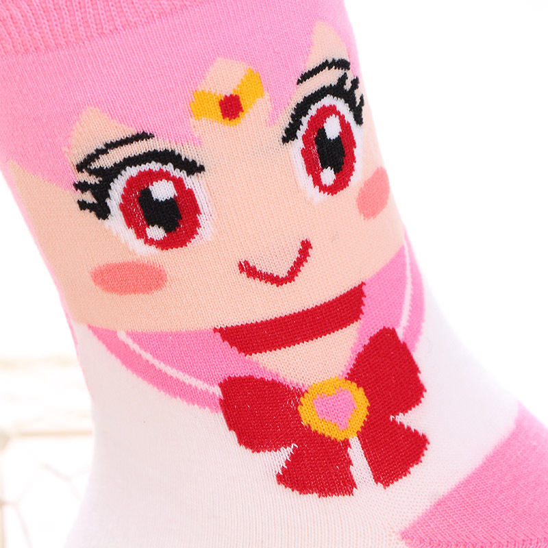 SAILOR MOON Vớ Cổ Cao In Hình Thủy Thủ Mặt Trăng Dễ Thương