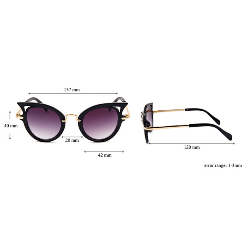 Kính mát mắt mèo chống tia UV phong cách Retro dành cho bé