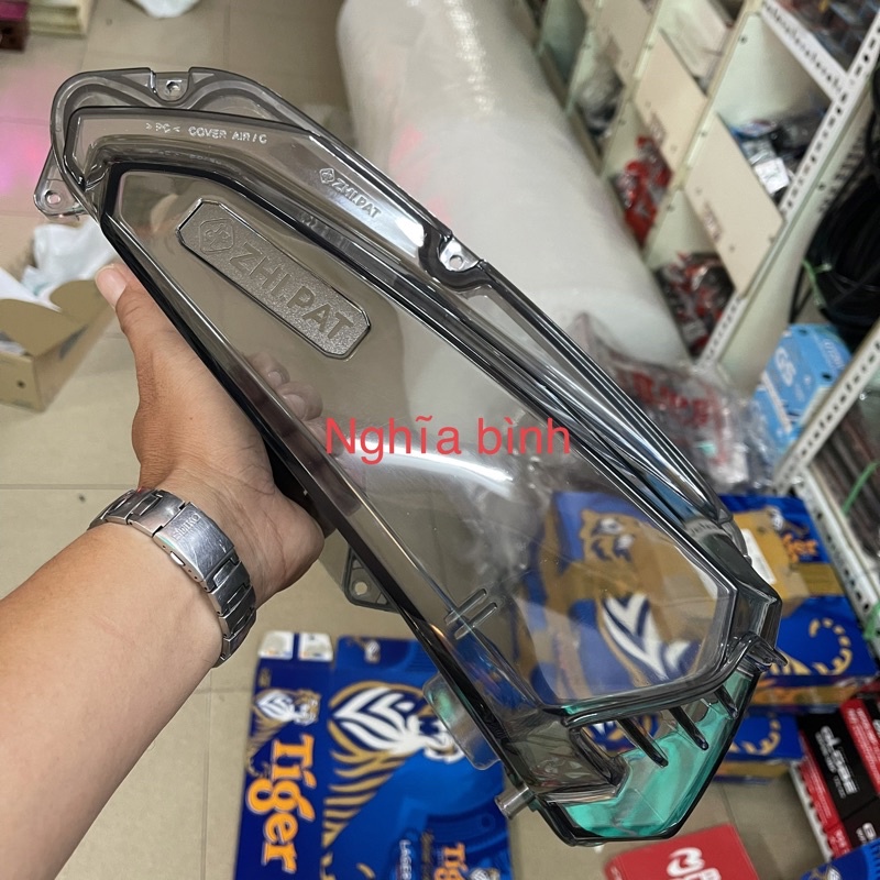 Combo Ốp Pô E & Lọc Gió Thép Cho Xe SH 350i Hàng Chính Hãng Zhipat