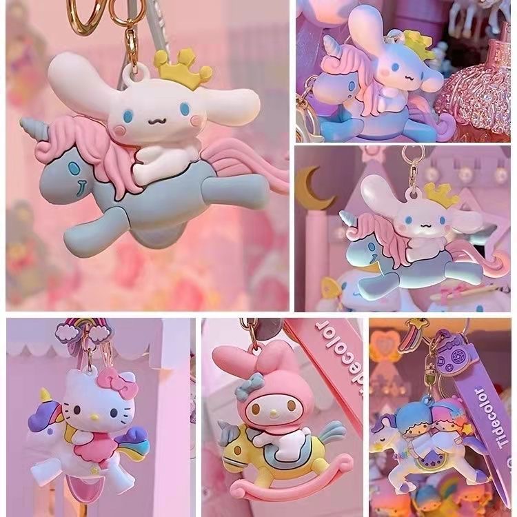 DISNEY Móc Khóa Hello Kitty Dễ Thương Bằng Silicon