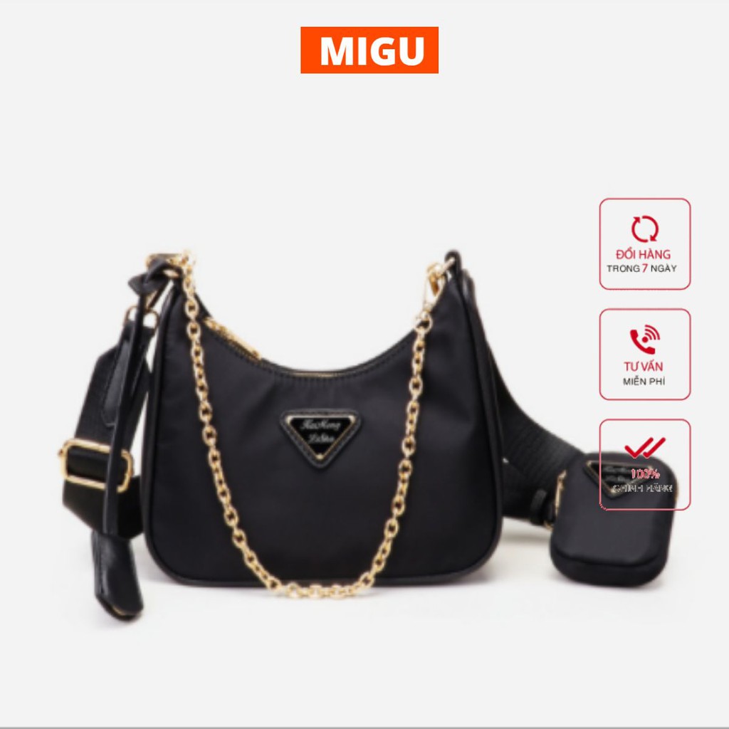 Túi Chéo Cá Tính 2in1 MIGU.VN Mẫu Túi Da Xích 2in1 Cá Tính