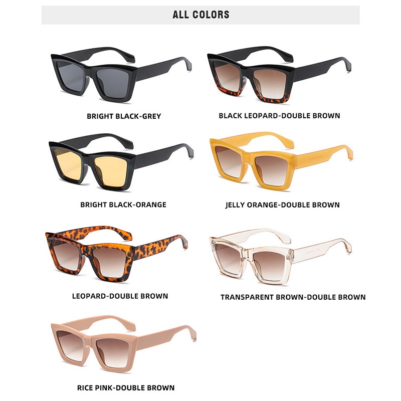 Kính Mát Gọng Mắt Mèo Màu Sắc Kẹo Ngọt Phong Cách Retro Thời Trang Cho Nữ