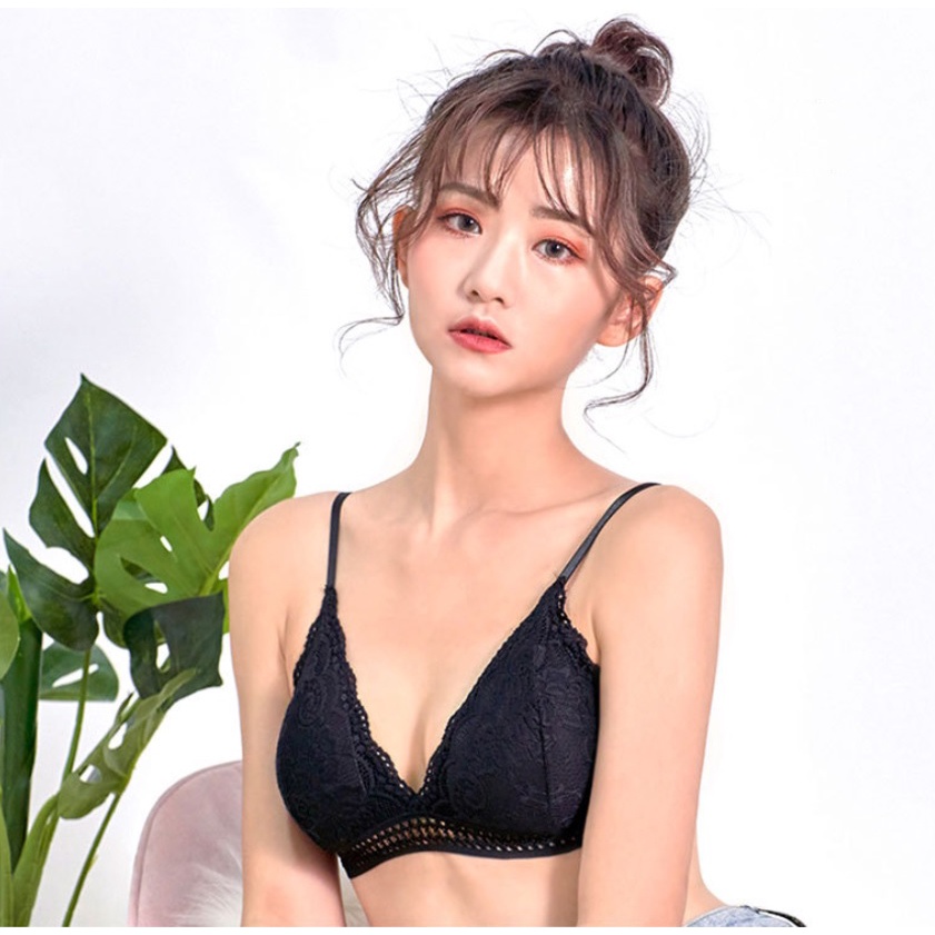 Áo bra nữ ren hai dây cao cấp, thiết kế đơn giản, trẻ trung, dễ phối đồ, phù hợp dưới 60kg (MS 04004) Anna Shop