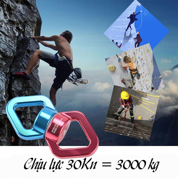 Móc xoay 360 độ cao cấp tập yoga leo núi
