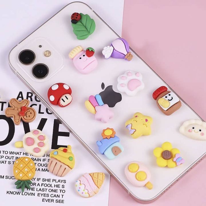 CHARM STICKER 3D CUTE DIY DÁN BÌNH NƯỚC, ĐIỆN THOẠI, PHỤ KIỆN, TRANG SỨC, ĐỒ DÙNG HỌC TẬP, ĐỒ DÙNG CÁ NHÂN CHARM GẮN TRA