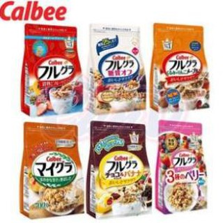 Ngũ cốc trái cây calbee nhật bản, đủ vị, hsd 2021