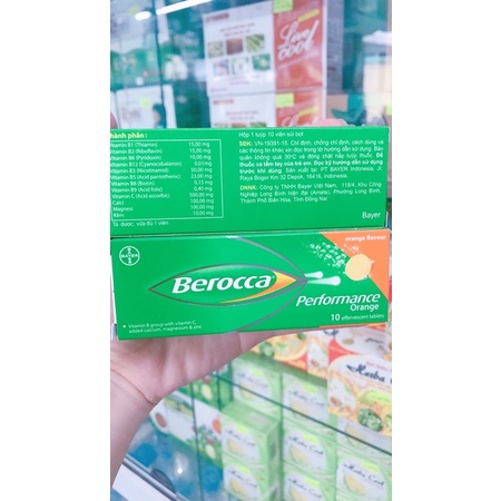 berocca bổ sung vitamin và khoáng chất