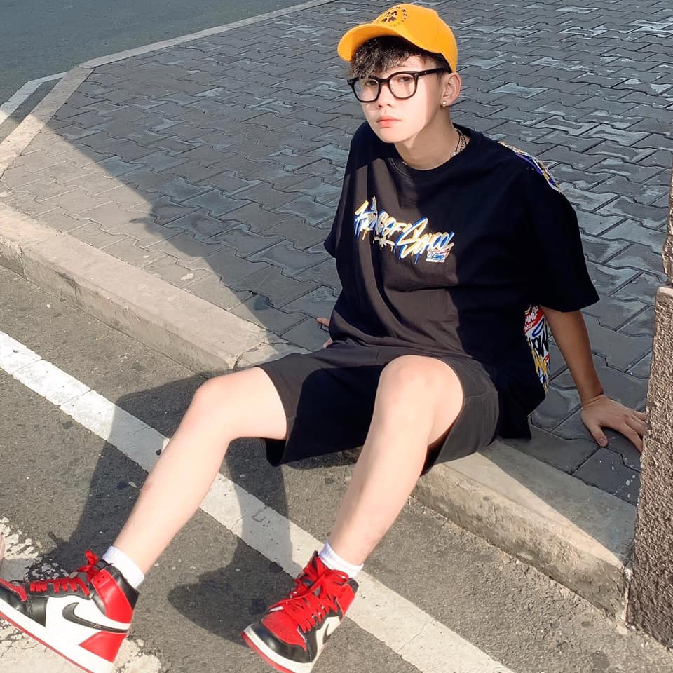 Áo thun tay lỡ local brand Clownz King Of School Full Print unisex form rộng, chất cotton