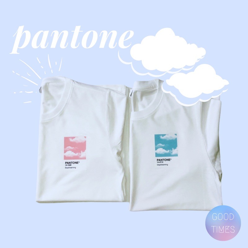 Áo thun unisex LOGO PANTONE màu trắng - goodtimes.sg