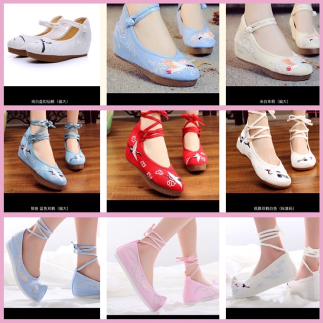 Giày cổ trang nữ thêu mã GTCHV | BigBuy360 - bigbuy360.vn