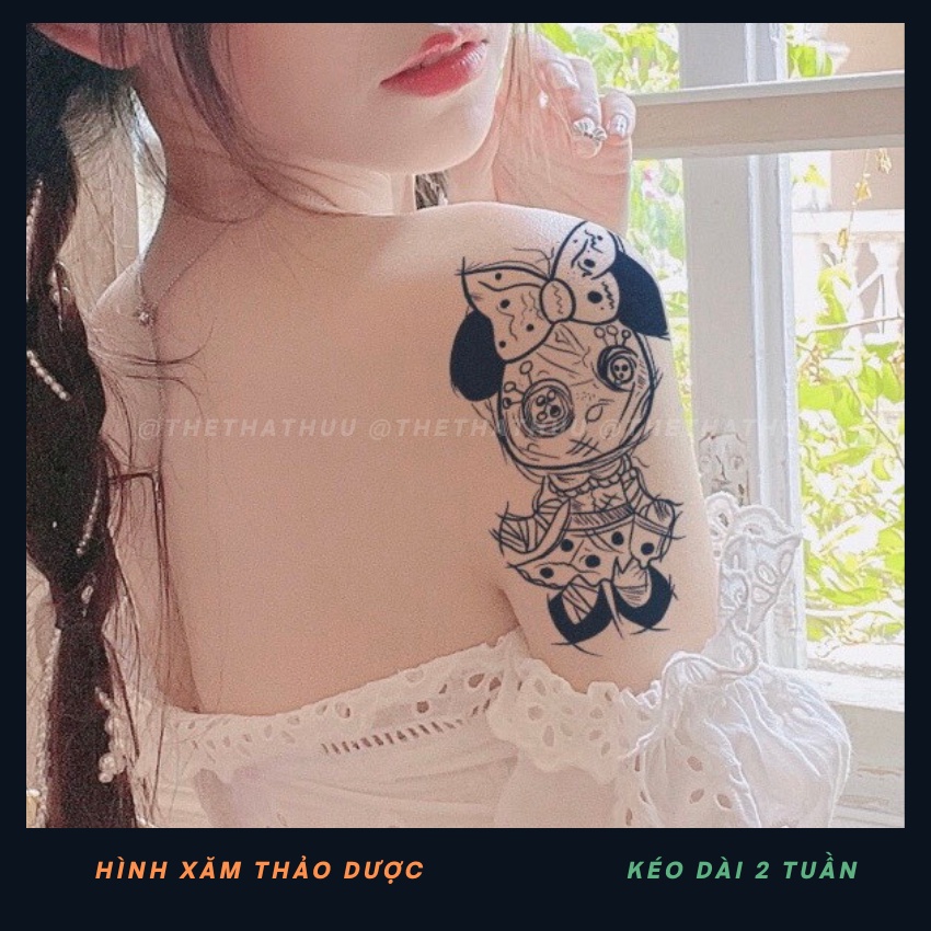 Hình Xăm Tạm Thời Thảo Dược 15 Ngày Không Thấm Nước Mồ Hôi Thethathuu GZ005