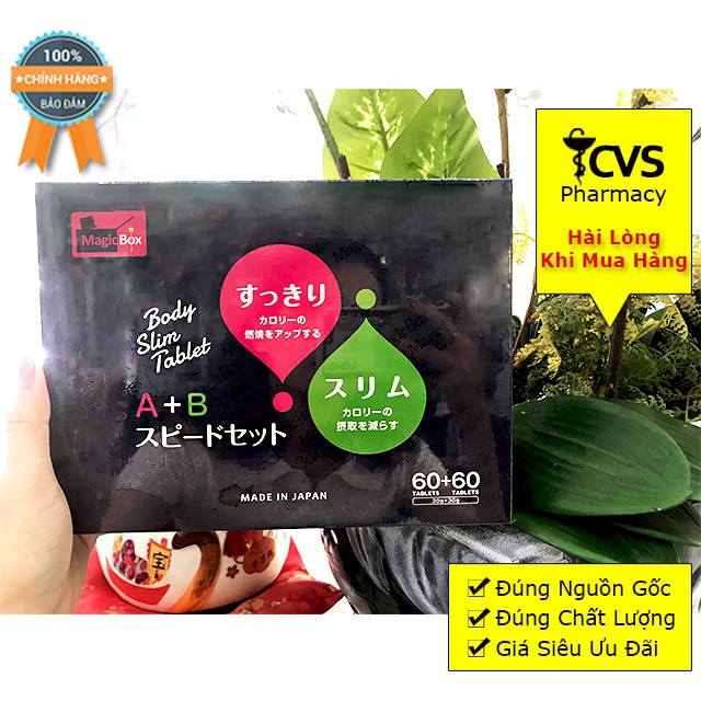 Viên Uống Giảm Cân  A+B / Giảm Cân AB Xuất Xứ Nhật Bản