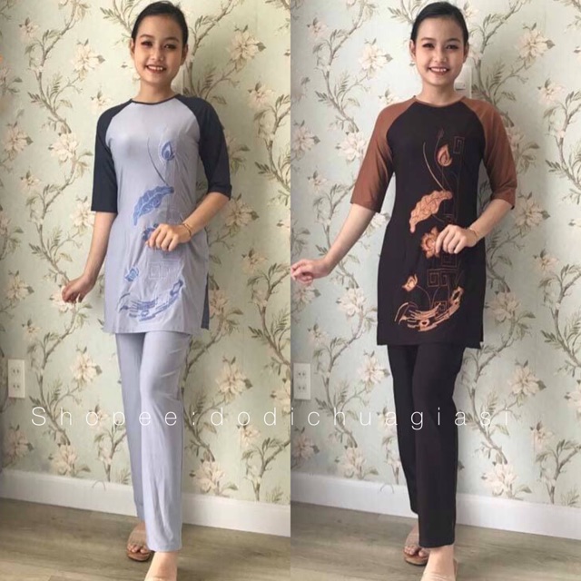 Đồ Lam Đi Chùa # Cách Tân Thêu Như Ý # Đồ Bộ # Quần Áo