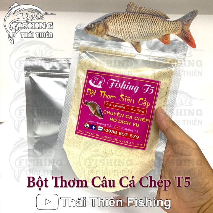 Bột Thơm Câu Cá Chép Hồ Dịch Vụ, Sông Tự Nhiên Gói 200g