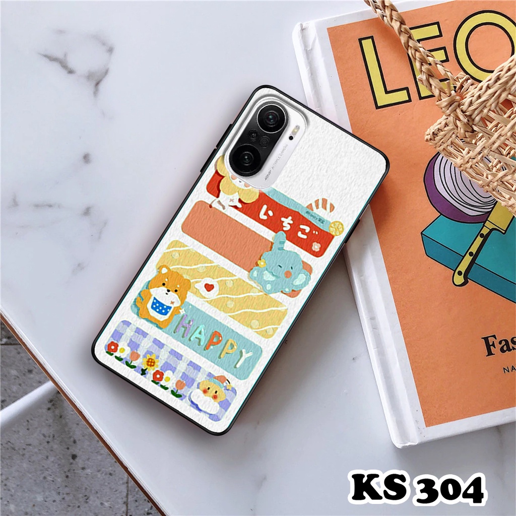 Ốp lưng Xiaomi Redmi K40 - Redmi K40 Gaming - Mi 11X - Ốp in hình gấu &amp; thỏ đang yêu - lưng nhám viền TPU cao cấp