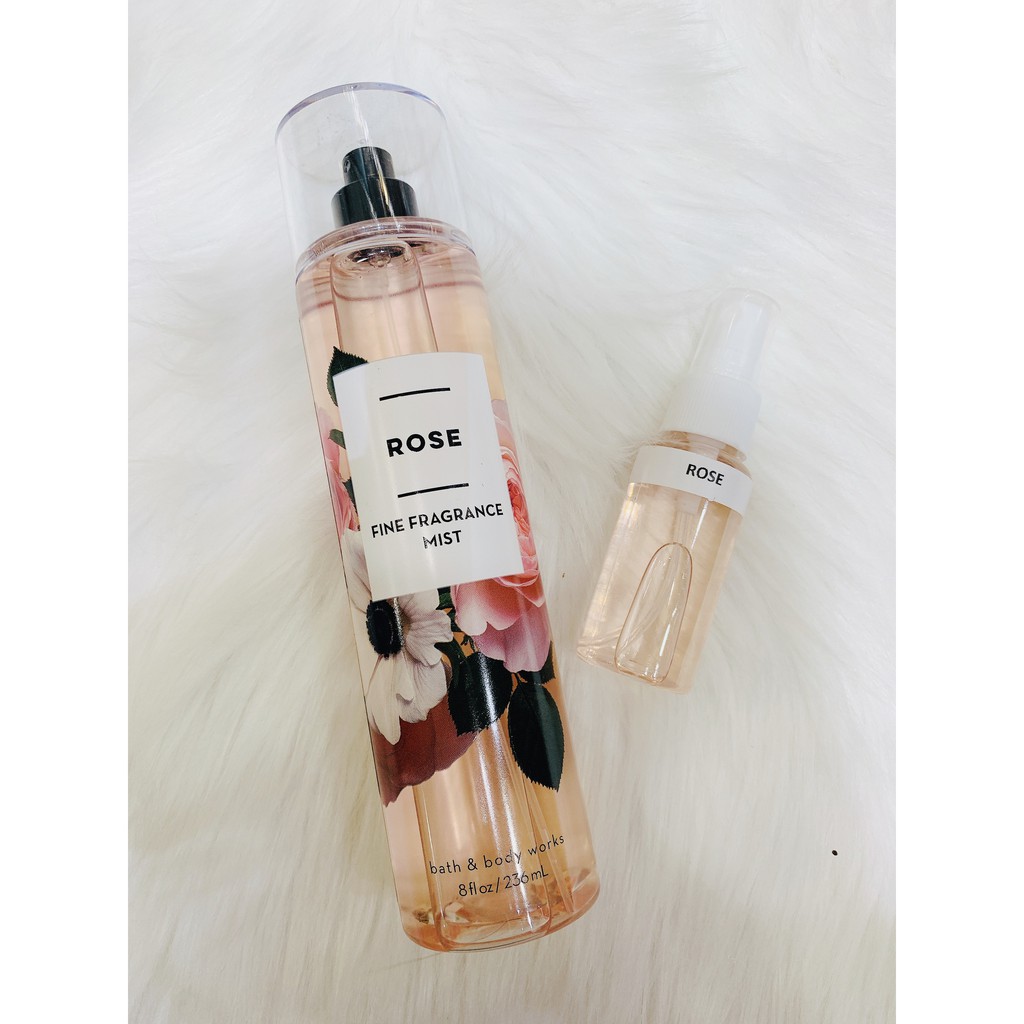 🤎 𝐁𝐨𝐝𝐲𝐦𝐢𝐬𝐭𝐯𝐧 - Body mist xịt thơm toàn thân Bath & Body Works Rose (30ml-50ml-100ml) 🤎 | BigBuy360 - bigbuy360.vn