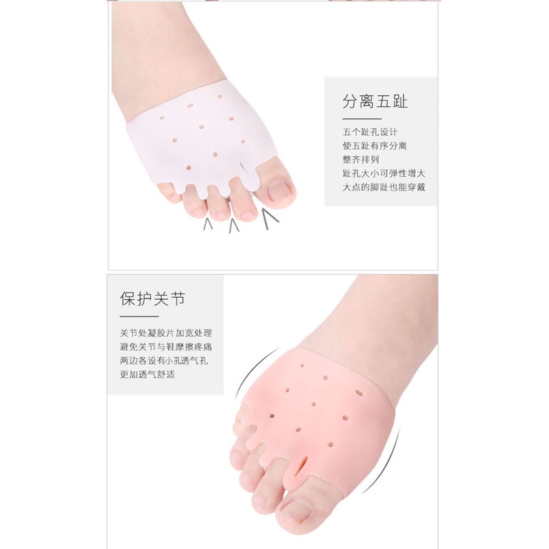 Miếng Đệm Tách Ngón Chân Bằng Silicon Hình Tổ Ong Tiện Dụng Ốp