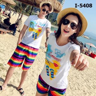Combo áo và quần đi biển cho nam và nữ giá siêu tốt
