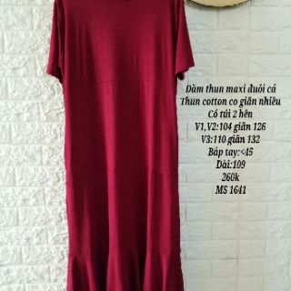 ĐẦM MAXI BIG SIZE ĐUÔI CÁ