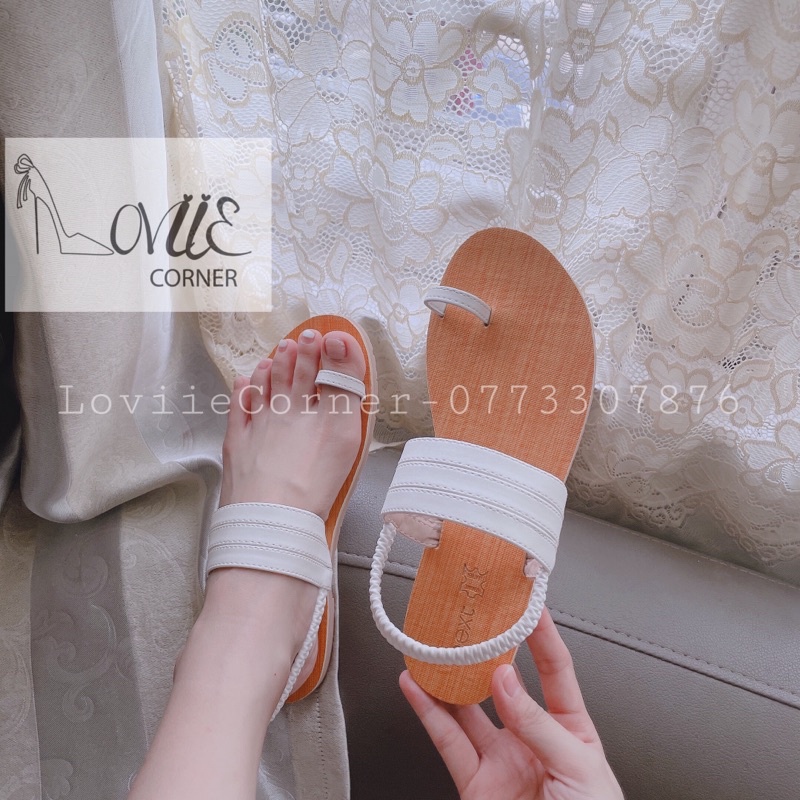 SANDAL NỮ XỎ NGÓN LOVIIECORNER - GIÀY SANDAL NỮ ĐẾ BỆT XỎ NGÓN - SANDAL NỮ DÂY CHÉO GIẢ GỖ S210701