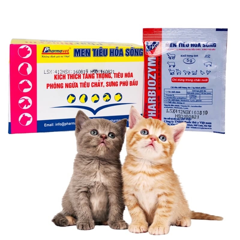 Men tiêu hóa sống Pharbiozym cho chó mèo ( Gói Lẻ 5gram )
