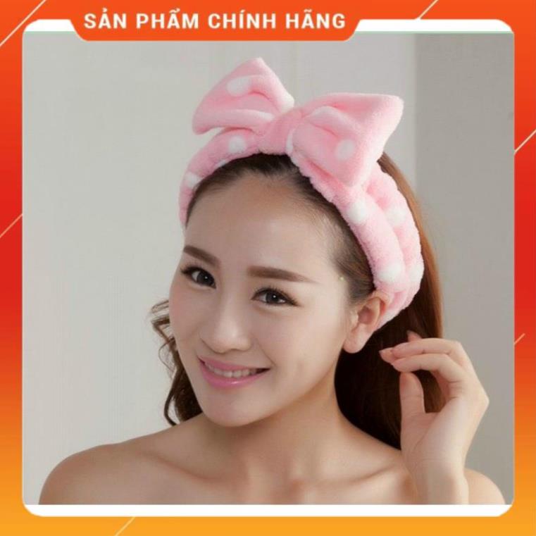 Băng Đô Nơ Rửa Mặt Mềm Mại Xinh Xắn