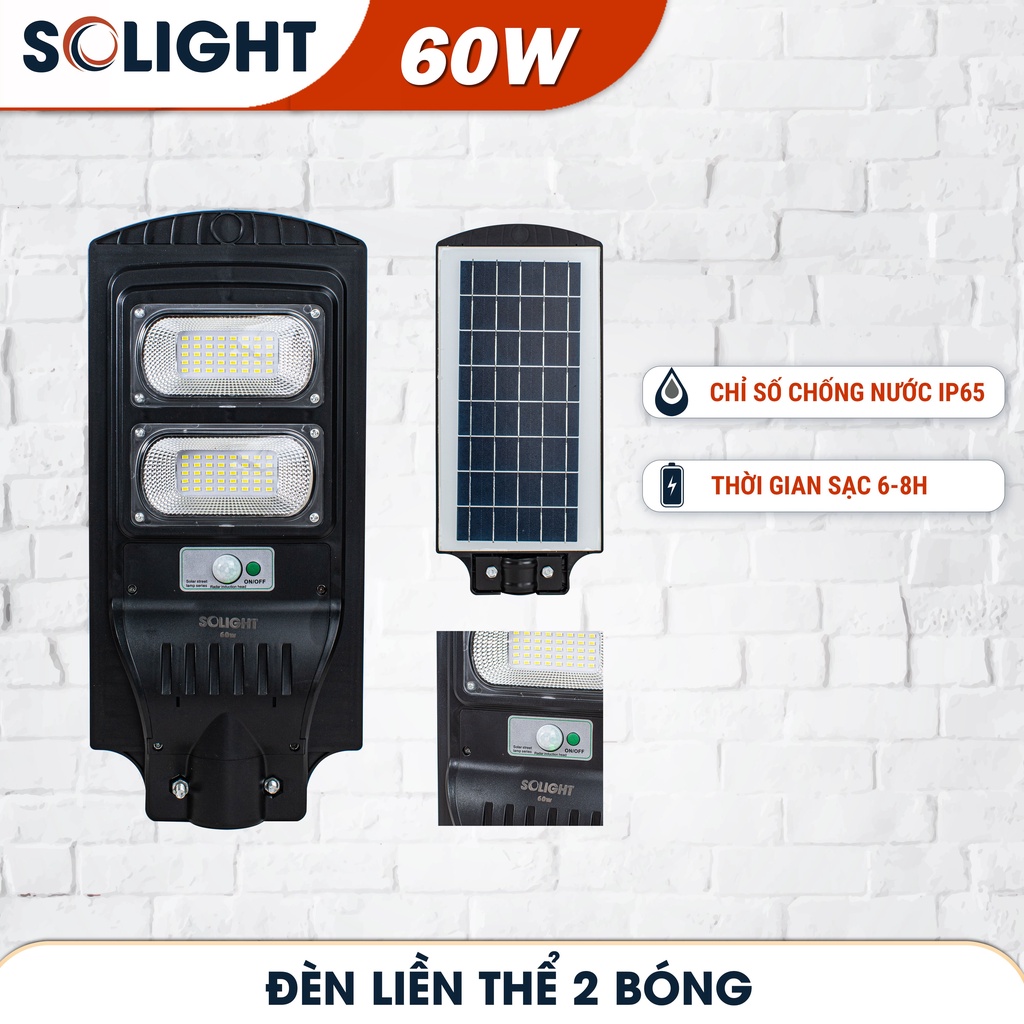 Đèn năng lượng mặt trời 60W - 90W - 120W Chính hãng Solight