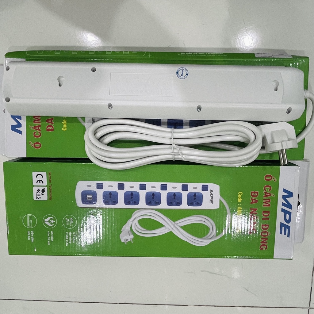 Ổ cắm điện cao cấp tích hợp 2 cổng sạc USB, công suất 2500w. HÀNG CHẤT LƯỢNG