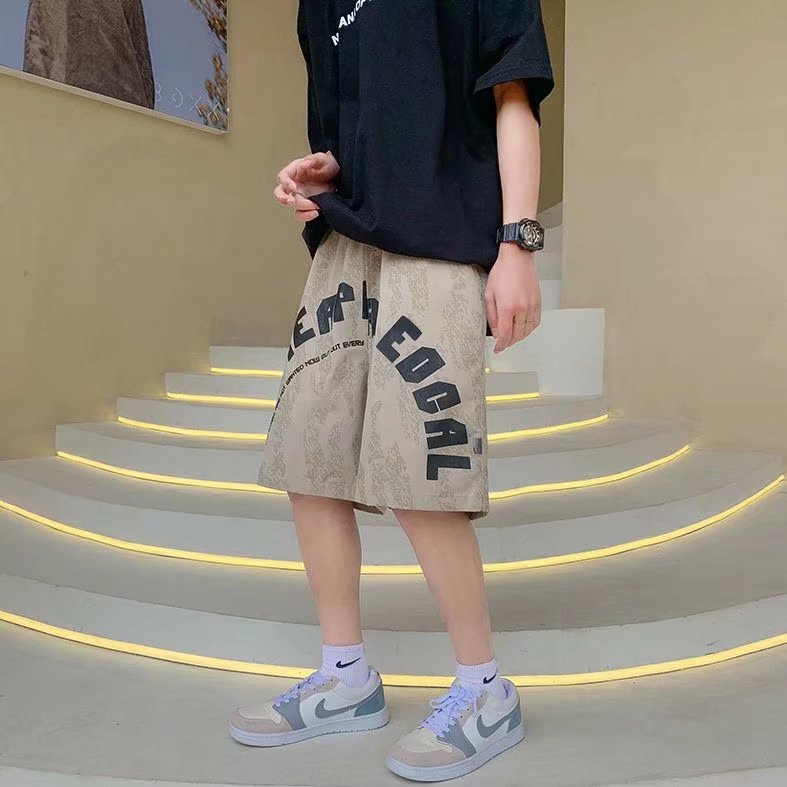 Quần Short Thể Thao Ống Rộng In Chữ Thời Trang Dành Cho Nam