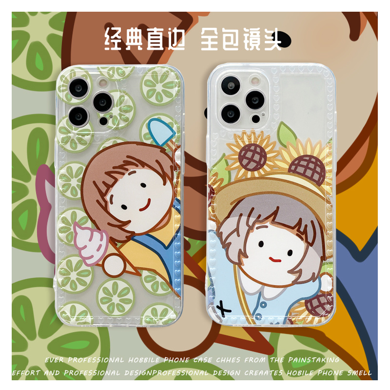 Ốp điện thoại mềm họa tiết hoạt hình thích hợp cho Iphone 6 Plus 6p 6s 6sp Se 7 7cm 8p Xr Xsmax 11promax 12mini
