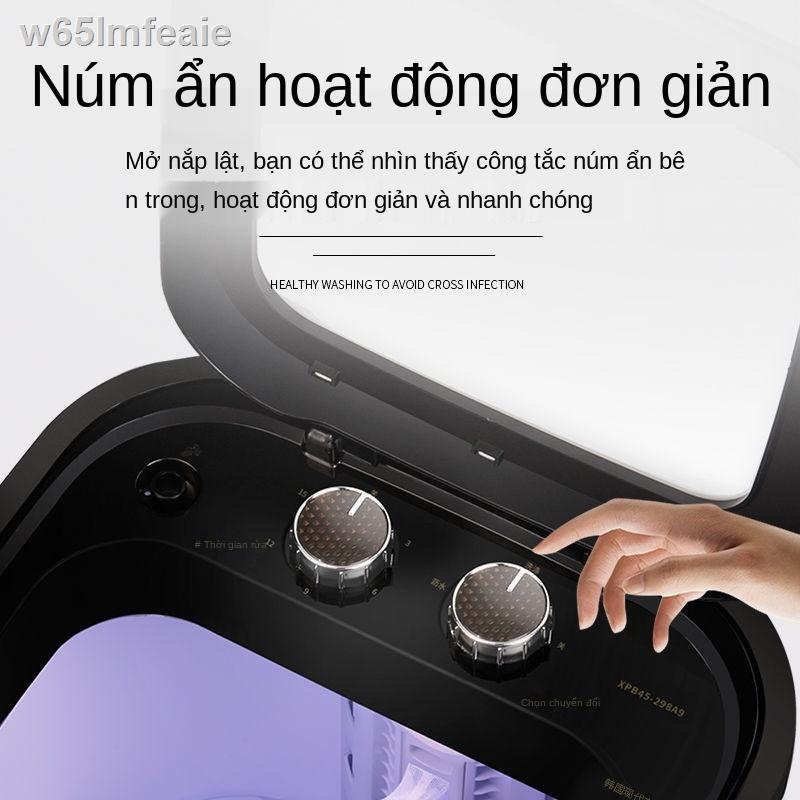 ▧Máy giặt mini hiện đại Hàn Quốc thùng đơn nhỏ bán tự động cho bé ký túc xá hộ gia đình khử nước đồ lót