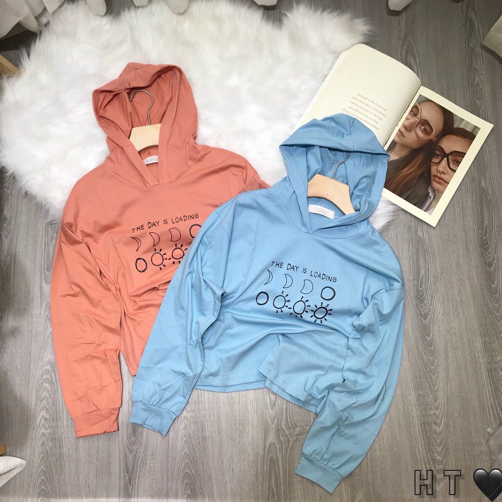 ÁO HOODIE thun mỏng, hình mặt trăng mặt trời xì tin ẢNH THẬT nhiều màu đẹp