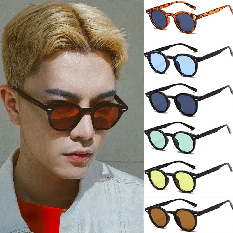 (YUZHU) Kính Mát Gọng Tròn Nhỏ Thời Trang Vintage Mới Nhất Chất Lượng Cao Cho Nữ